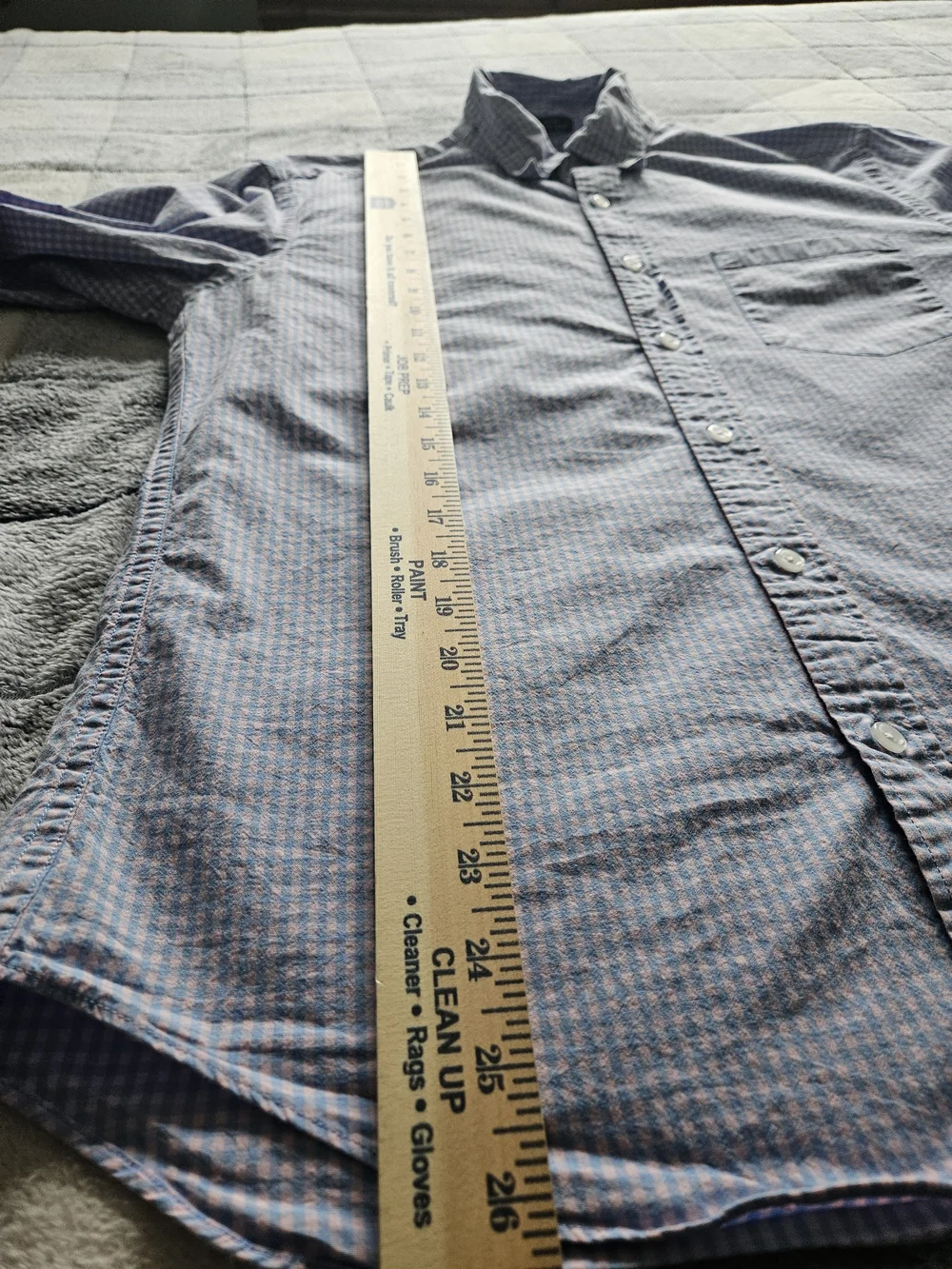 J. Crew Blue Micro-Check Button-Down Shirt